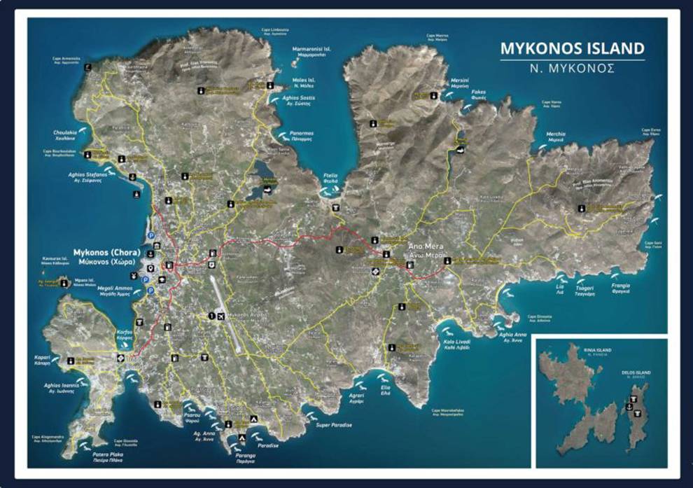 MYKONOS MAP