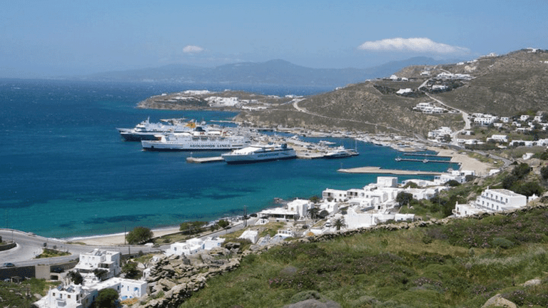 Mykonos new port