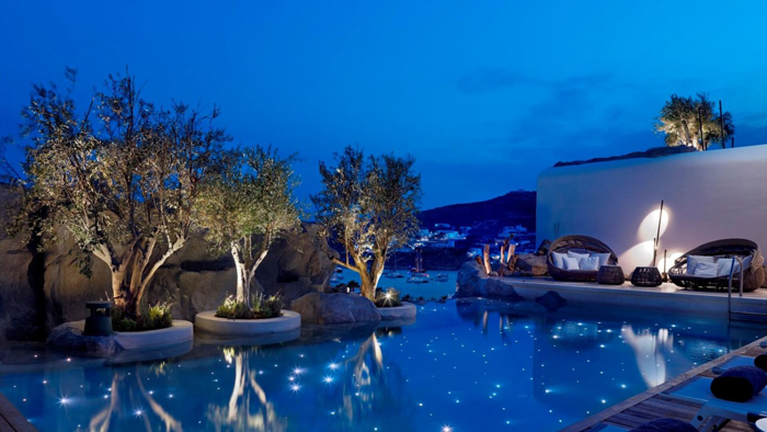 mykonos luxury hotel piccine 3