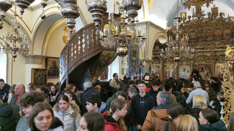 Εορτή των τριών ιεραρχών στην άνω μερά μυκόνου
