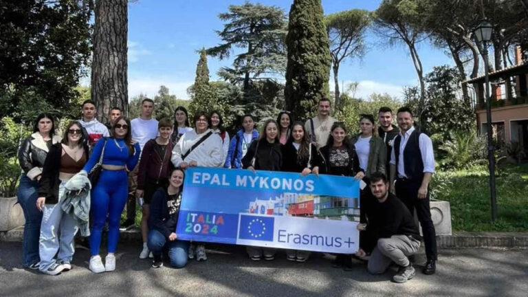 Μαθητές από τη μύκονο πήγαν στην ιταλία